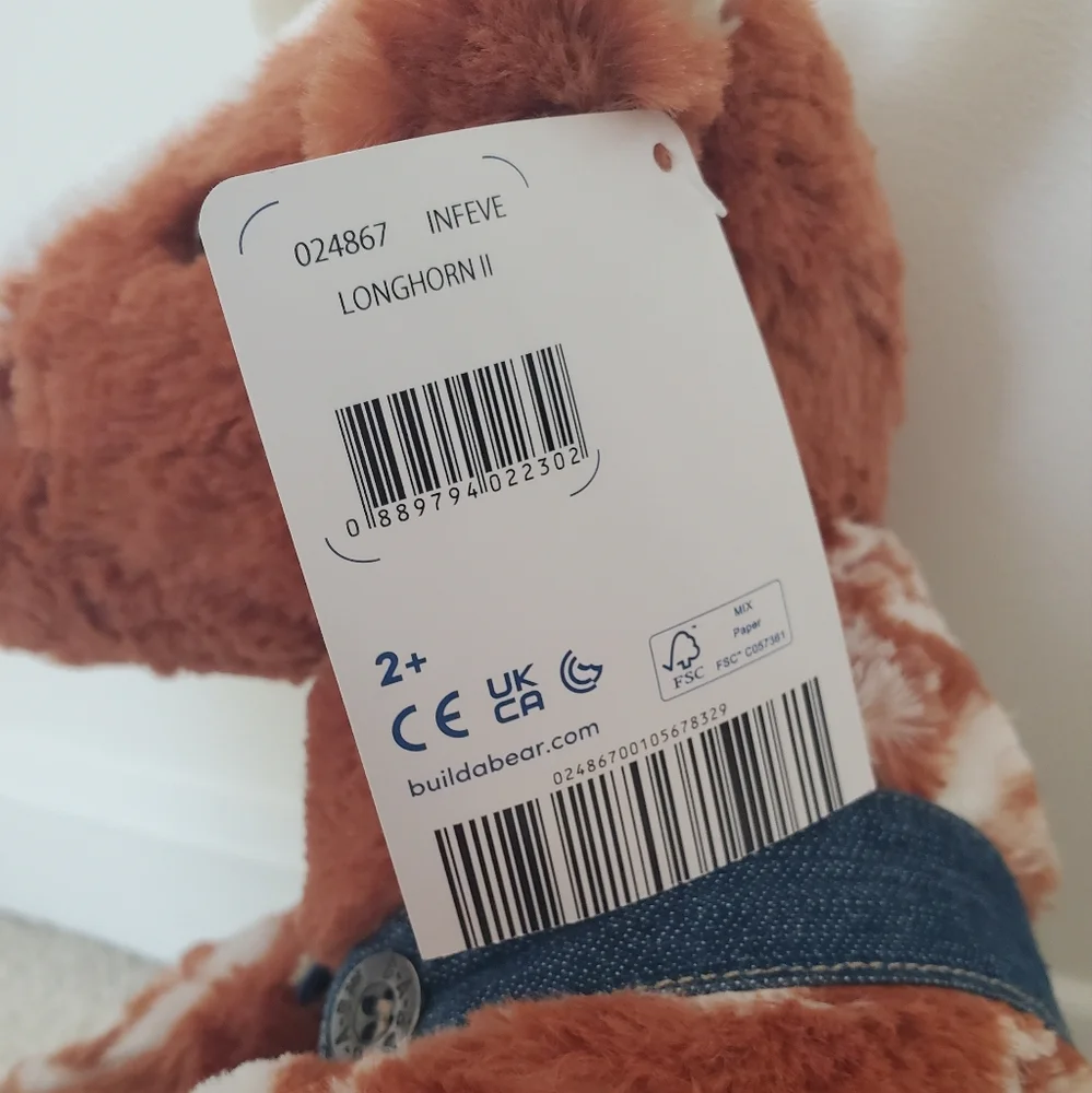 Longhorn Cow Stuffed Animal With Complete Outfit NWT (please read description)